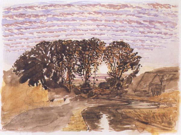 Samuel Palmer Study for The Watermill China oil painting art